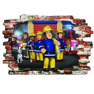 3D Sienų lipdukai Fireman