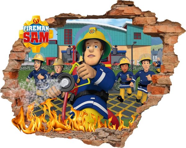 3D Sienų lipdukai Fireman - Image 5