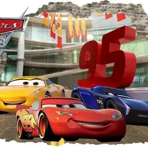 3D Sienų lipdukai Cars berniukams