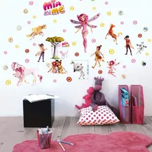 „Mia and me“ 3D vaikų kambario sienų lipdukai