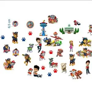 „Šunyčiai patruliai“ 3D Paw patrol vaikų kambario sienų lipdukai