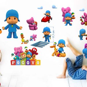 „Pocoyo“ 3D vaikų kambario sienų lipdukai