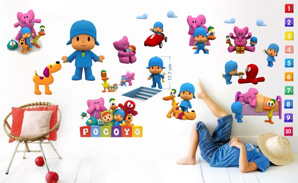 „Pocoyo“ 3D vaikų kambario sienų lipdukai - Image 2