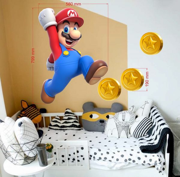 super mario coins wall