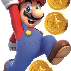 „Super Mario monetos“ 3D vaikų kambario sienų lipdukai