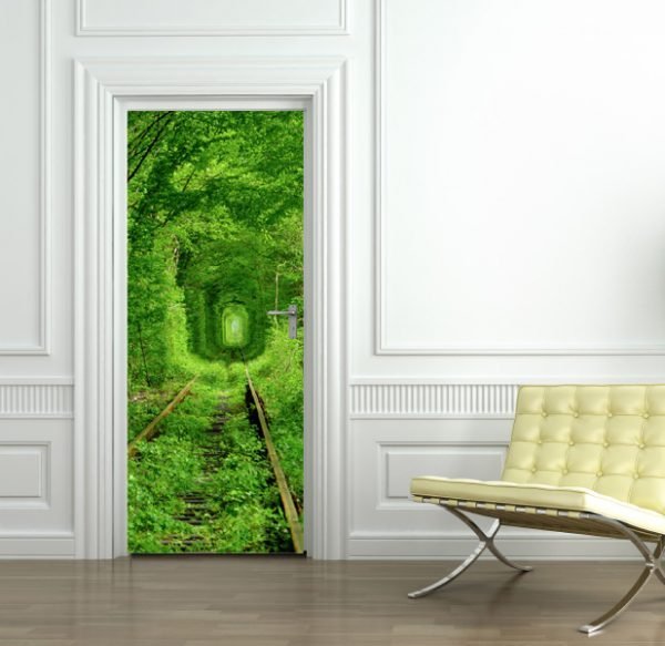 „Durų lipdukas miškas“ 3D vaikų kambario sienų lipdukai - Image 2