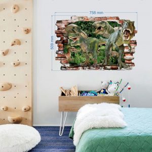 „Dinosaurs“ 3D vaikų kambario sienų lipdukai