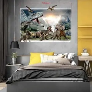 „Dinosaurs park“ 3D vaikų kambario sienų lipdukai
