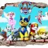paw patrol wall
