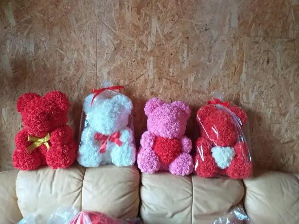 Meškiukas iš rožių, mažas rožių meškiukas, Teddy Rose - Image 7