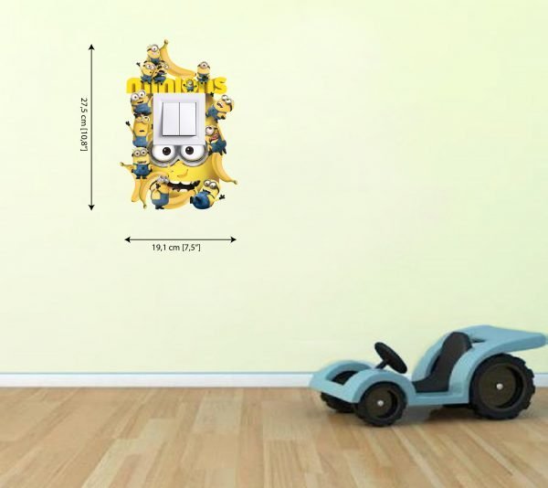 3D vaikų kambario sienų lipdukai aplink jungiklį, rozetę - Image 4