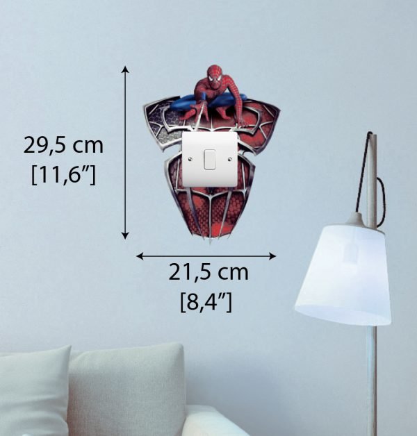 3D vaikų kambario sienų lipdukai aplink jungiklį, rozetę - Image 3