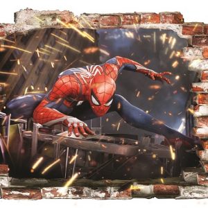 „Spyderman“ 3D vaikų kambario sienų lipdukai