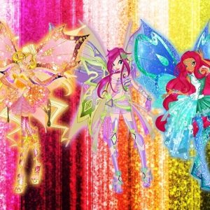 „Winx“ 3D vaikų kambario sienų lipdukai