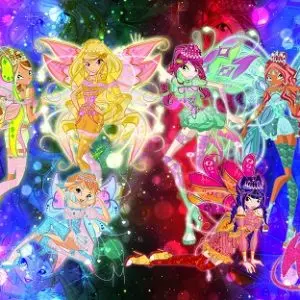 „Winx“ 3D vaikų kambario sienų lipdukai