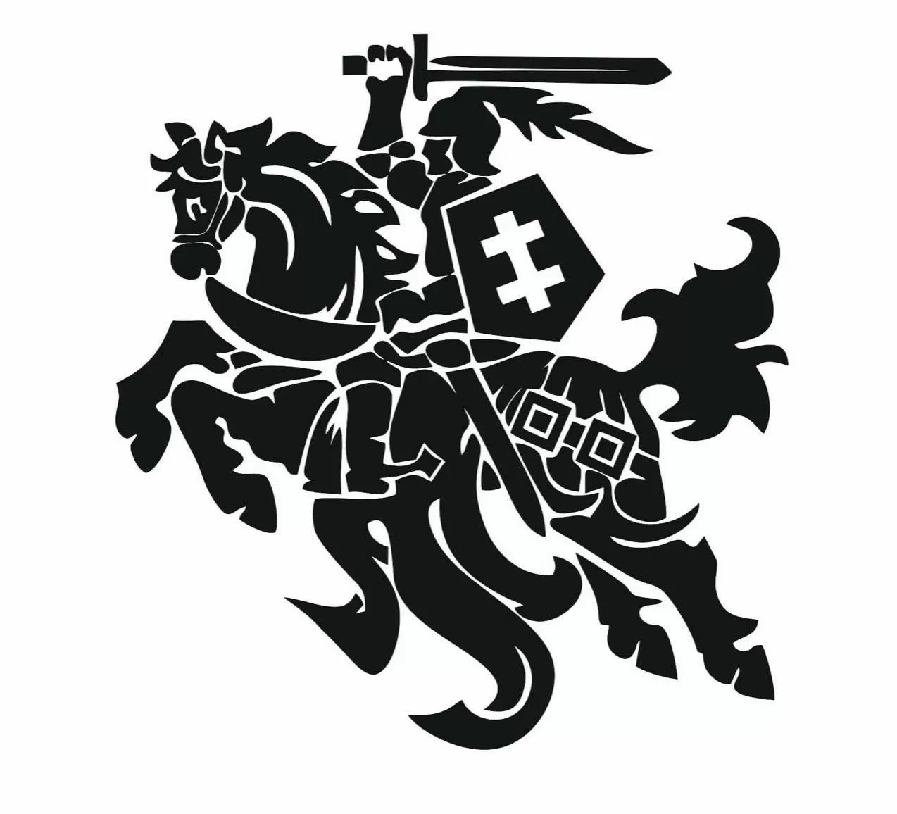 Sienų lipdukas „Vytis“ – Lietuvos simbolis tavo namams
