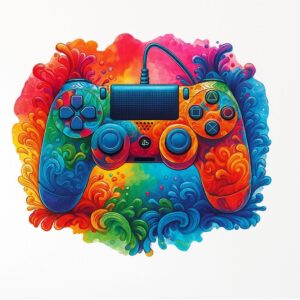 Vaikų kambario sienų lipdukas „Žaidimų pultelis“