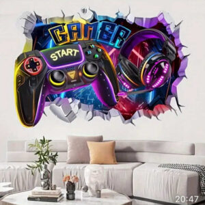 Vaikų kambario lipdukas ant sienos – Gamer